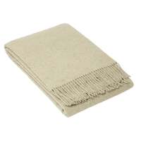 Oxford Throw - Merino Wool Blend - Stone