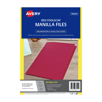 AVERY Manilla Folder Red FC Pack of 20