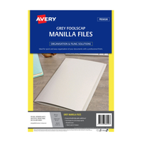 AVERY Manilla Folder Grey FC Pack of 20