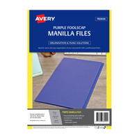 AVERY Manilla Folder Prpl FC Pack of 20