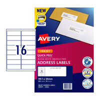 AVERY J8162M 16Up Pack of 50