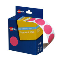 AVERY Display 24mm Pink Dot Pack of 500