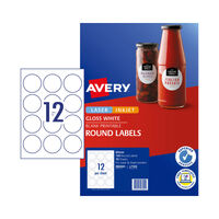 AVERY Label L7105 Rd 60mm 12Up Pack of 10