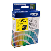 BROTHER LC-135XLY Yellow Ink Cartridge - MFC-J6520DW/J6720DW/J6920DW and DCP-J4110DW/MFC-J4410DW/J4510DW/J4710DW - 1200 pages