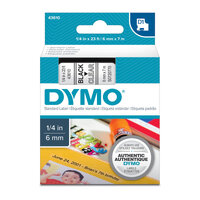 DYMO Black on Clear 6mm x7m Tape