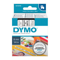 DYMO Black on White 6mm x7m Tape