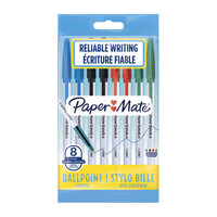 PAPER MATE 045 1.0mm Ball Pen Assorted Pack of 8