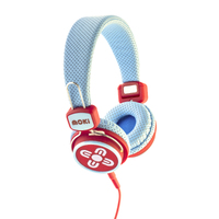 MOKI Kid Safe Volume Limited Blue &amp; Red Headphones
