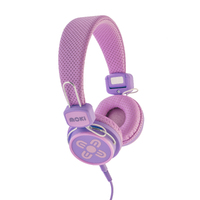 MOKI Kid Safe Volume Limited Pink &amp; Purple Headphones