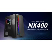 ANTEC NX400 ATX, Tempered Glass, ARGB, LED Control, Up to 6 cooling Fans, CPU Cooler 170mm, Gaming Case, 1x ARGB Fan included