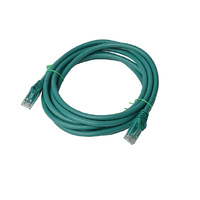 8WARE Cat6a UTP Ethernet Cable 3m Snagless Green
