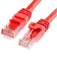 ASTROTEK CAT6 Cable 30m - Red Color Premium RJ45 Ethernet Network LAN UTP Patch Cord 26AWG-CCA PVC Jacket