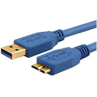 ASTROTEK USB 3.0 Cable 2m - Type A Male to Micro B Blue Colour