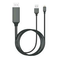8WARE Generic Plug &amp; Play Apple Compatible Pin to HDMI 2m Cable for iPhone &amp; iPad