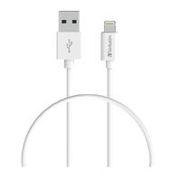 VERBATIM Charge & Sync USB-C Cable 1m - White USB C to USB A