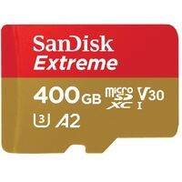 SANDISK 400GB Extreme microSD SDHC SQXAF V30 U3 C10 A1 UHS-1 160MB/s R 90MB/s W 4x6 SD Adaptor Android Smartphone Action Camera Drones