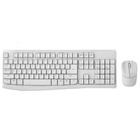 RAPOO X1800Pro Wireless Mouse &amp; Keyboard Combo - 2.4G, 10M Range, Optical, Long Battery, Spill-Resistant Design,1000 DPI, Nano Receiver, Entry (White)