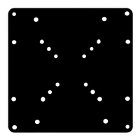 Brateck LCD 200X200 VESA Extension Plate Fit most 23&#39;- 42&#39; LED, LCD, Plasma flat panel TVs , Weight Capacity Up to 30kg