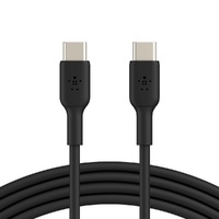 BELKIN BOOST CHARGE  USB-C to USB-C Cable (2m / 6.6ft) - Black (CAB003bt2MBK), Fast Charge Compatible, USB-IF certified