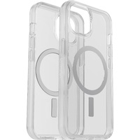 OTTERBOX Apple iPhone 14 / iPhone 13 Symmetry Series+ Clear Antimicrobial Case for MagSafe - Clear (77-89208), 3X Military Standard Drop Protection