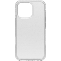 OTTERBOX Apple iPhone 13 Pro Symmetry Series Clear Antimicrobial Case - Stardust 2.0 (77-83494), Wireless charging compatible, Ultra-thin design