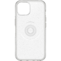 OTTERBOX Apple iPhone 13 Otter + Pop Symmetry Series Clear Case - Stardust Pop (77-85395 ), Swappable PopTop, Wireless charging compatible