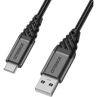 OTTERBOX USB-A To USB-C 1 Meter -Dark Ash Black  78-52664  - Premium - Rugged, tough and built to outlast