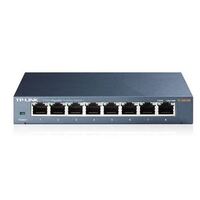 TP-Link TL-SG108 8-Port Gigabit Desktop Switch Steel Case Fanless 11.9Mpps Support 802.1p/DSCP QoS1 and IGMP Snooping Plug & Play