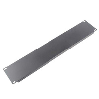 LDR 2U 19&#39; Blanking Panel - Rack Mountable 19&#39; - Black Metal Construction