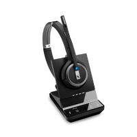 SENNHEISER | Sennheiser Impact SDW 5064 DECT Wireless Office Binaural headset w/ base station, for PC &amp; Mobile, with BTD 800 dongle