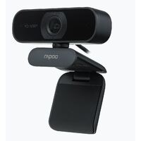 RAPOO C260 Webcam FHD 1080P/HD720P, USB 2.0 Compatible Win7/8/10, Mac OS X 10.6 or above, Chrome OS and Android V5.0 or above - Ideal for TEAMS, Zoom