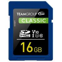 Team Classic SD Memory Card -16 GB  UHS Ultra Speed Class 1U1. Supports Video Speed Class 10V10.
