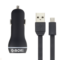 MOKI MicroUSB SynCharge Cable &amp; Car