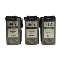 Remanufactured Value Pack 2 x PG40 Black &amp; 1 x CL41 Colour