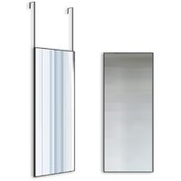 Full-Length Mirror Long Standing for Bedroom and Bathroom (106 x 35 cm, Black)