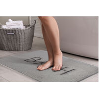 Extra Thick Memory Foam &amp; Super Comfort Bath Rug Mat for Bathroom (60 x 40 cm, Grey)