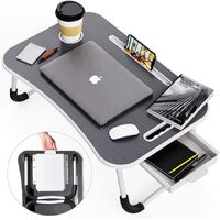 Laptop Bed Desk with Storage and foldable legs for Adults, Kids &amp; Home Office