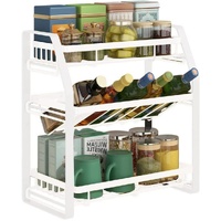 3-Tier Detachable Spice Rack Storage Organiser for Kitchen Countertop