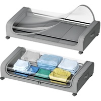 XXL Under Bed Rolling Storage Containers with 50L Large Capacity and Wheels