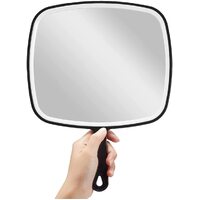 Extra Large Black Handheld Mirror with Handle (31,5 x 23 cm)