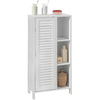 Bathroom Storage Cabinet 3 Shelves 1 Door