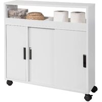 Bathroom Toilet Paper Holder Cabinet