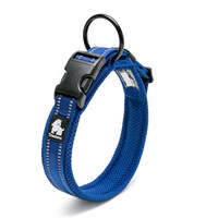 Heavy Duty Reflective Collar Royal Blue XL