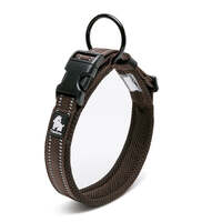 Heavy Duty Reflective Collar Brown S