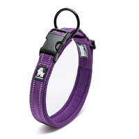 Heavy Duty Reflective Collar Purple XL