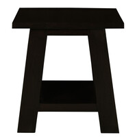 Tokyo Solid Mahogany Timber Lamp Table (Chocolate)