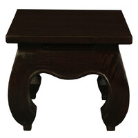 Dynasty Solid Mahogany Timber Lamp Table (Chocolate)