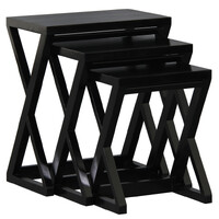 Manhattan Nest of Tables - Set of 3 (Black)