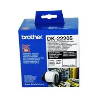 Brother DK22205 Continuous Length Paper Label Tape 62mm x 30.48m - for use in Brother Printer