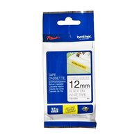 Brother HSe-231 11.7mm x 1.5m Black on White Heat Shrink Tape - for use in Brother Printer